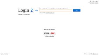 
                            3. Free login to any site - Erito Login