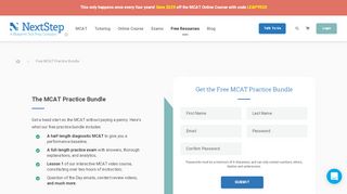 
                            7. Free MCAT Practice Resources | Next Step Test Prep - Nextstep Portal Mcat