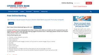 
                            5. Free Online Banking - Citizens State Bank - Csb Net Banking Portal