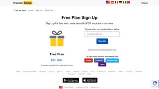
                            6. Free Plan Sign Up - Invoice Home - Invoice Home Portal