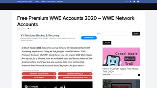 
Free Premium WWE Accounts 2020 - WWE Network Accounts

