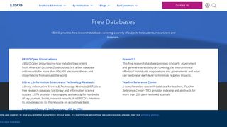 
                            2. Free Research Databases from EBSCO | Free Academic ... - Ebscohost Student Research Center Portal