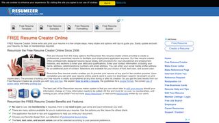 
                            4. Free Resume Creator Online Write and Print Your Resume ... - Resumizer Portal