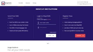 
                            1. Free SMS, Send Free SMS, Free SMS to india, Send Free ... - Way2sms Mobile Portal