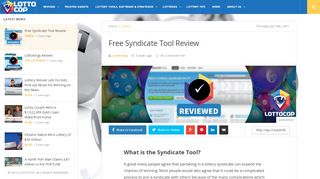 Free Syndicate Tool | LottoCop - Syndicate Tool Portal