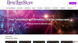 
Free Tarot Readings | Divination | Horoscopes NewAgeStore  
