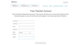 
                            5. Free Teacher - Mobius - Mobius Math Sign In
