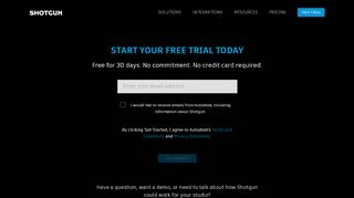 
                            3. Free Trial - Shotgun Software - Shotgun Studio Login