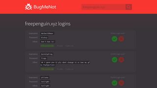
                            3. freepenguin.xyz passwords - BugMeNot - Freepenguin Xyz Sign Up