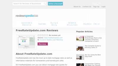 FreeRateUpdate.com Reviews - Legit or Scam?