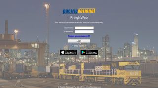 
                            1. FreightWeb Login - Pacific National - Pacific National Login