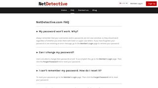 Frequently Asked Questions – Net Detective
