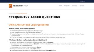 
                            2. Frequently Asked Questions – Revolution Prep - Revolution Prep Sign Up