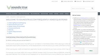 
                            4. Frequently Asked Questions - Sounds True - Soundstrue Com Portal