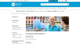 
                            7. Frequently Asked Questions | Warehouse Stationery, NZ - Warehouse Stationery Login