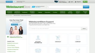 
                            1. Frequently Asked Questions - WebstaurantStore - Webstaurant Portal
