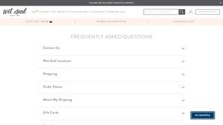 
                            4. Frequently Asked Questions | WetSeal - Wet Seal Sign In