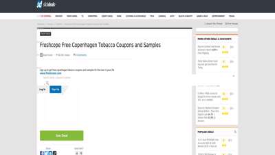 Freshcope Free Copenhagen Tobacco Coupons and Samples ...