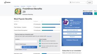 
                            4. FreshDirect Benefits & Perks | PayScale - Fresh Direct Employee Portal