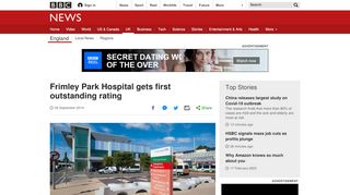 
                            8. Frimley Park Hospital gets first outstanding rating - BBC News - Frimley Park Hospital Staff Portal