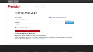 
                            8. Frontier Mail Login - Frontier Mail - Frontier Communications - Verizon Central Email Portal Page