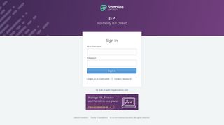 
                            1. Frontline - Sign In - Iepdirect Com Customer Portal