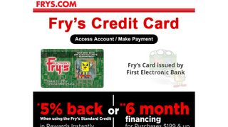 
                            2. Frys | Credit Card - Fry's Credit Portal