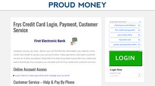 
                            6. Frys Credit Card Login, Payment, Customer Service - Proud ... - Fry's Credit Portal