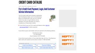 
                            8. Fry's Credit Card Payment, Login, and Customer Service ... - Fry's Credit Portal
