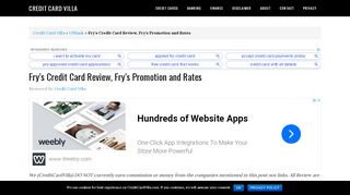 
                            14. Fry's Credit Card Review, Fry's Promotion and Rates - Fry's Credit Portal