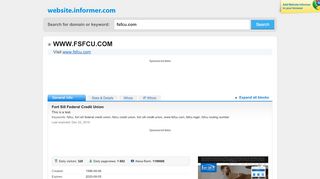 
                            11. fsfcu.com at WI. Fort Sill Federal Credit Union - Website Informer - Fsfcu Com Portal