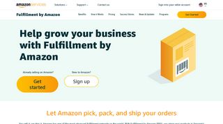 
Fulfillment By Amazon (FBA) fulfillment services - Amazon.com  
