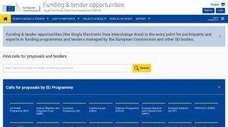 
                            4. Funding & Tenders Portal - European Commission - europa.eu - My Horizon Portal