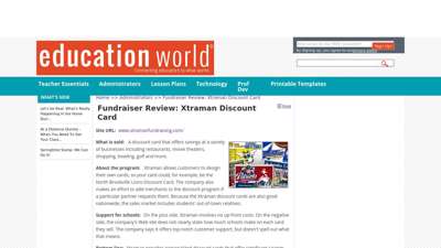 Fundraiser Review: Xtraman Discount Card  Education World