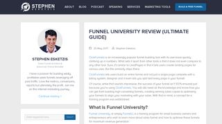 
                            6. Funnel University Review for ClickFunnels Training | Stephen ... - Clickfunnels University Portal