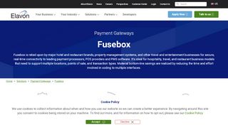 
Fusebox Payment Gateway System| Elavon  
