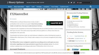 
                            2. • FXMasterBot - A Mashup of Forex Trading? • - Binary options - Fx Master Bot Portal