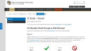 
G Suite - Gmail | Office of Information Technology  
