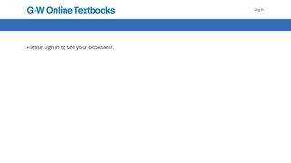 
                            5. G-W Online Textbooks All Users Info - Bookshelf Portal