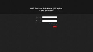 
G4S Secure Solutions (USA) Inc. Card Services  
