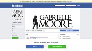 
Gabrielle Moore - Home | Facebook
