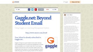 
                            9. Gaggle.net: Beyond Student Email | Smore Newsletters for ... - Gaggle Student Email Portal