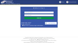 Galileo K-12 for Staff - Sign In - Ati Account Portal