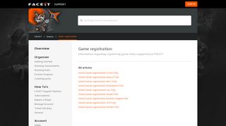 
                            3. Game registration – FACEIT - Faceit Sign Up