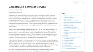 
GameHouse Terms of Service
