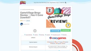 GameVillage Bingo Review #2019 Has it Gone Downhill? - Gamevillage Bingo Portal