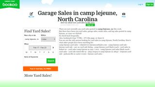 
                            6. Garage Sales in camp lejeune, North Carolina - Cherry Point - Lejeune Yard Sales Portal
