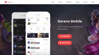 
                            5. Garena Mobile - Garena Lol Portal
