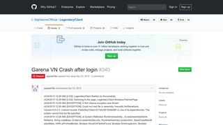 
                            8. Garena VN Crash after login · Issue #340 · SightstoneOfficial ... - Platform Garena Vn Portal