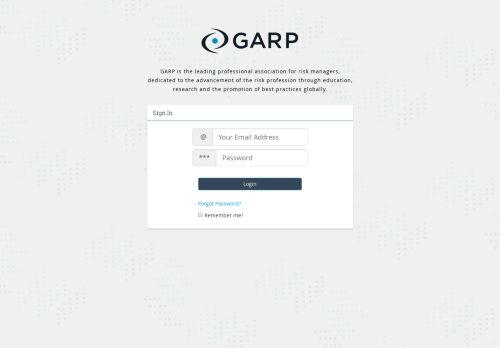 
                            3. GARP Study Center - Garp Portal